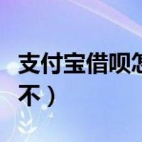 支付宝借呗怎么提额度（支付宝借呗怎么开通不）