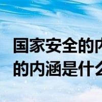 国家安全的内涵特征及其基本原则（国家安全的内涵是什么）