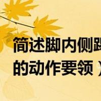 简述脚内侧踢球的动作要领（简述脚内侧踢球的动作要领）