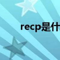 recp是什么组织（recp是什么意思）