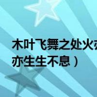 木叶飞舞之处火亦生生不息的日语怎么说（木叶飞舞之处火亦生生不息）