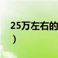 25万左右的车哪款好（25万左右的车哪款好）