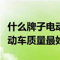 什么牌子电动车雨衣质量最好（什么牌子的电动车质量最好）