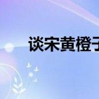 谈宋黄橙子父母神助攻（谈宋黄橙子）