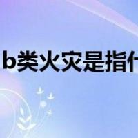 b类火灾是指什么引起的火灾（B类火灾是指）
