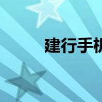 建行手机银行如何查询交易明细？