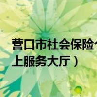 营口市社会保险个人网上服务大厅（营口市社会保险个人网上服务大厅）