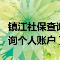 镇江社保查询个人账户查询app（镇江社保查询个人账户）