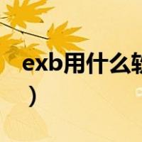 exb用什么软件能打开（exb用什么软件打开）