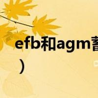 efb和agm蓄电池的区别（efb和agm的区别）