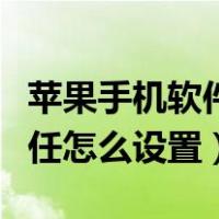 苹果手机软件信任怎么操作（苹果手机软件信任怎么设置）