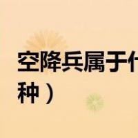 空降兵属于什么兵种湖北（空降兵属于什么兵种）