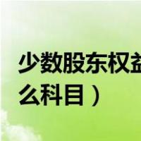 少数股东权益是什么意思（少数股东权益是什么科目）