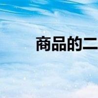 商品的二因素原理（商品的二因素）