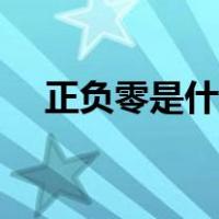 正负零是什么意思（正负零是什么意思）