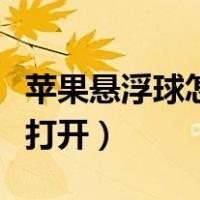 苹果悬浮球怎么设置健康码（苹果悬浮球怎么打开）