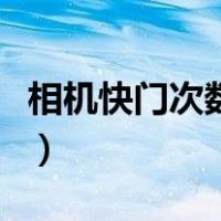 相机快门次数能到多少（相机快门次数怎么看）