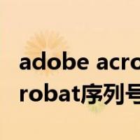 adobe acrobat pro是什么软件（adobe acrobat序列号）