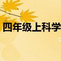 四年级上科学小实验（四年级上科学知识点）