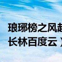 琅琊榜之风起长林百度云小说（琅琊榜之风起长林百度云）