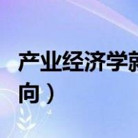 产业经济学就业需要的证（产业经济学就业方向）