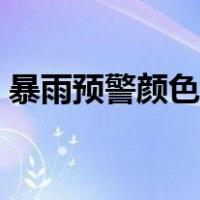 暴雨预警颜色等级图片（暴雨预警颜色等级）