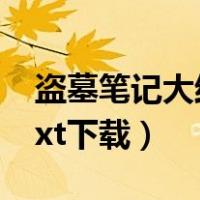 盗墓笔记大结局天下霸唱（盗墓笔记大结局txt下载）