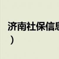 济南社保信息申报系统（济南社保信息查询网）