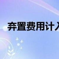弃置费用计入固定资产成本吗（弃置费用）