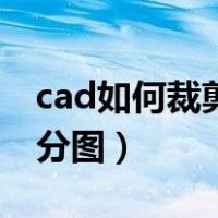 cad如何裁剪一张图出来（cad如何裁剪一部分图）