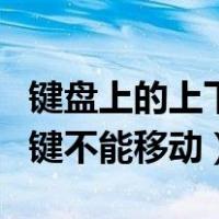 键盘上的上下键不能移动（电脑键盘上下左右键不能移动）