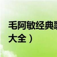 毛阿敏经典歌曲大全138首（毛阿敏经典歌曲大全）