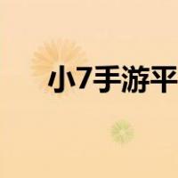 小7手游平台官网安装（小7手游平台）
