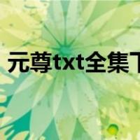 元尊txt全集下载完整版（元尊txt全集下载）