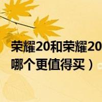 荣耀20和荣耀20pro哪个更具性价比（荣耀20和荣耀20pro哪个更值得买）