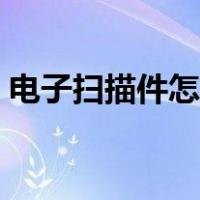 电子扫描件怎么弄手机（电子扫描件怎么弄）