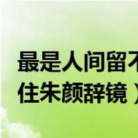 最是人间留不住朱颜辞镜全文（最是人间留不住朱颜辞镜）