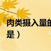 肉类摄入量的推荐标准是（肉类摄入量的推荐是）