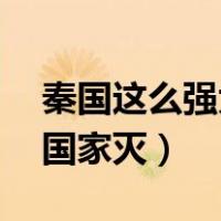 秦国这么强大为啥只存在15年（秦国被哪个国家灭）