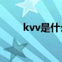 kvv是什么线图片（KVV是什么线）