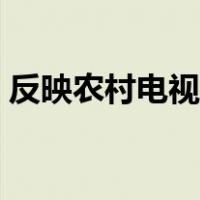反映农村电视剧题材（反映农村电视剧大全）