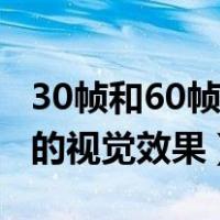 30帧和60帧的视频区别在哪里（30帧和60帧的视觉效果）