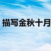 描写金秋十月的散文（描写金秋十月的诗句）