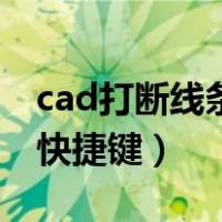 cad打断线条的快捷键是什么（cad打断线条快捷键）