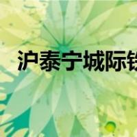 沪泰宁城际铁路（沪泰宁城际铁路的介绍）