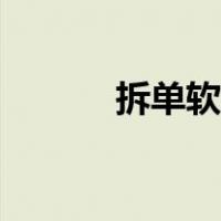 拆单软件培训（拆单软件下载）