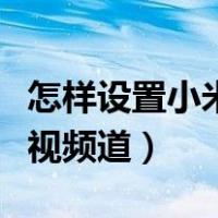 怎样设置小米电视频道（小米电视如何调出电视频道）
