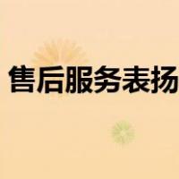 售后服务表扬信怎么写（售后服务表格模板）