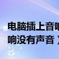 电脑插上音响没有声音怎么处理（电脑插上音响没有声音）
