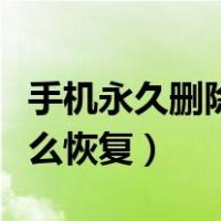 手机永久删除的照片怎么恢复（手机拨号盘怎么恢复）